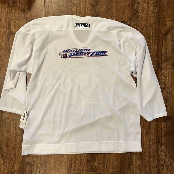 CCM Pittsburgh Penguins Center Ice Jersey Air-Knit Bud Light Hockey Jersey XL - Picture 7 of 7